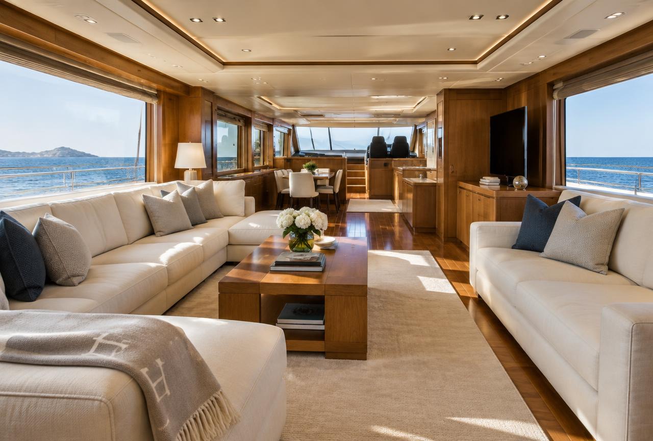 Yacht saloon today